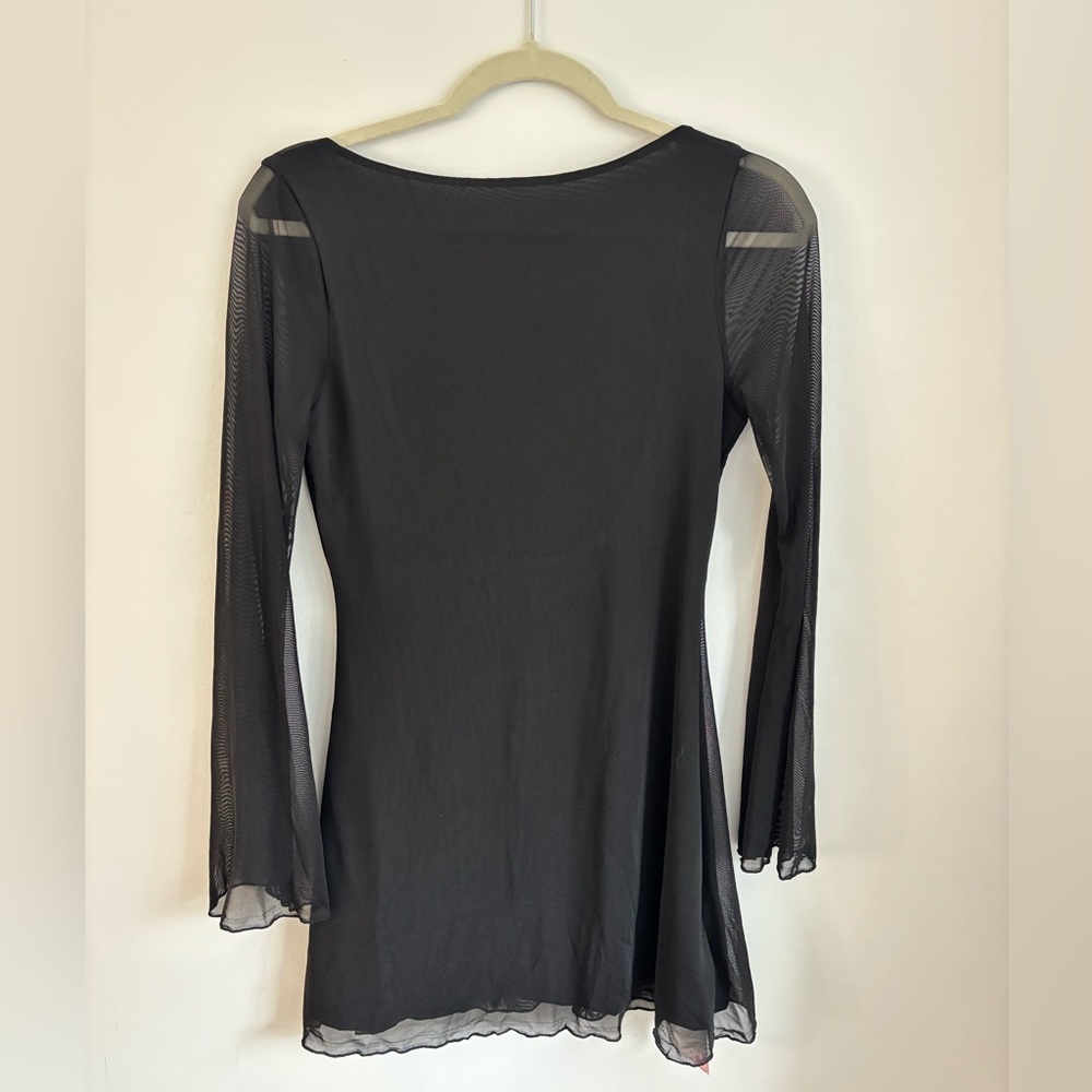 Open Back Black Dress